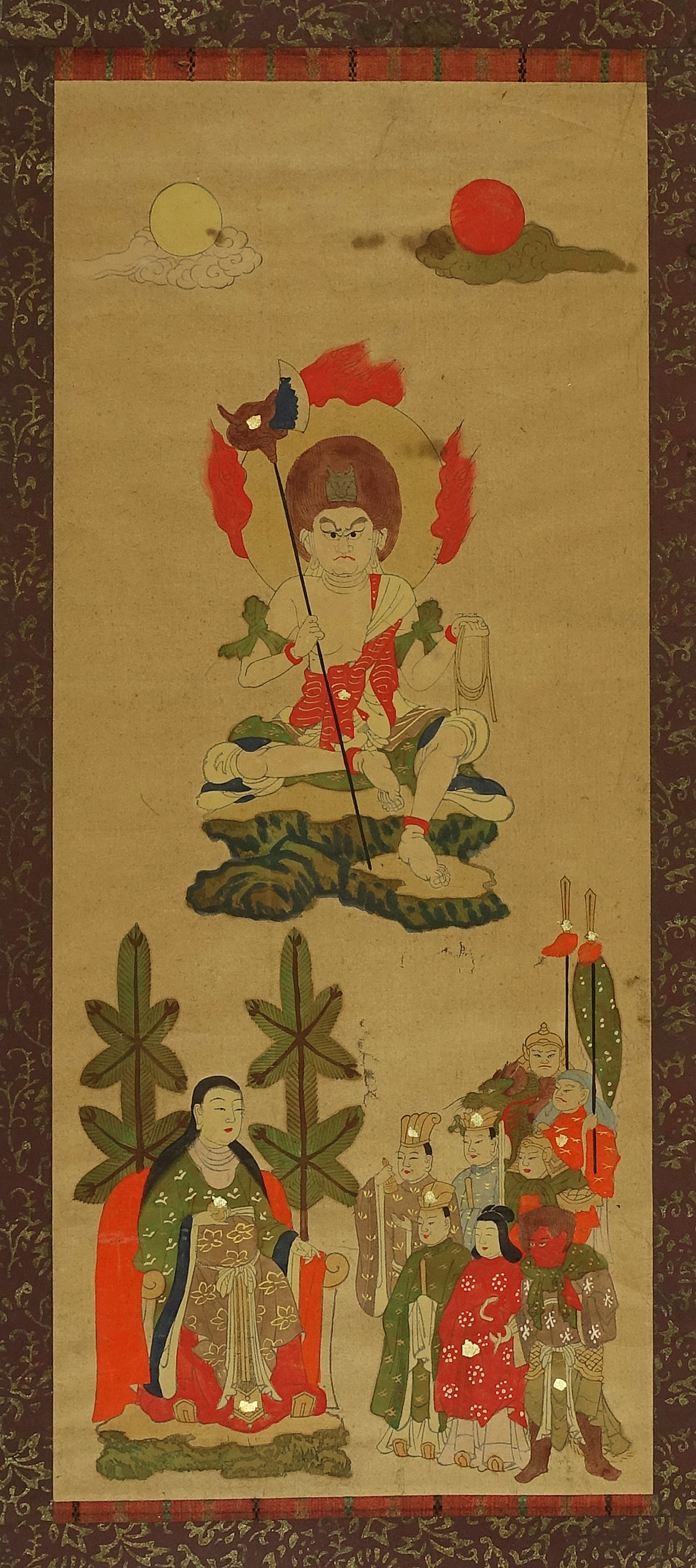 高級感成田山　不動明王　（宗教　仏教版画） 歌舞伎絵、役者絵