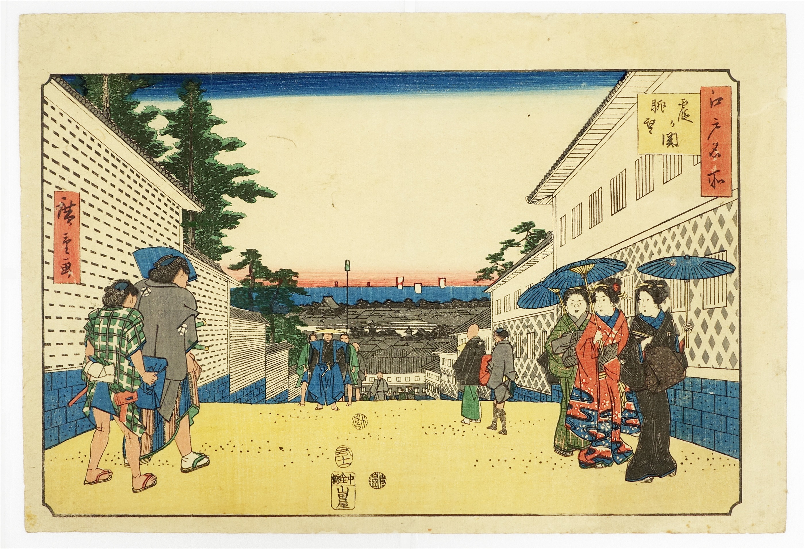 江戸名所 霞ヶ関眺望 | 山星書店 浮世絵 Yamaboshi-Shoten Ukiyo-e