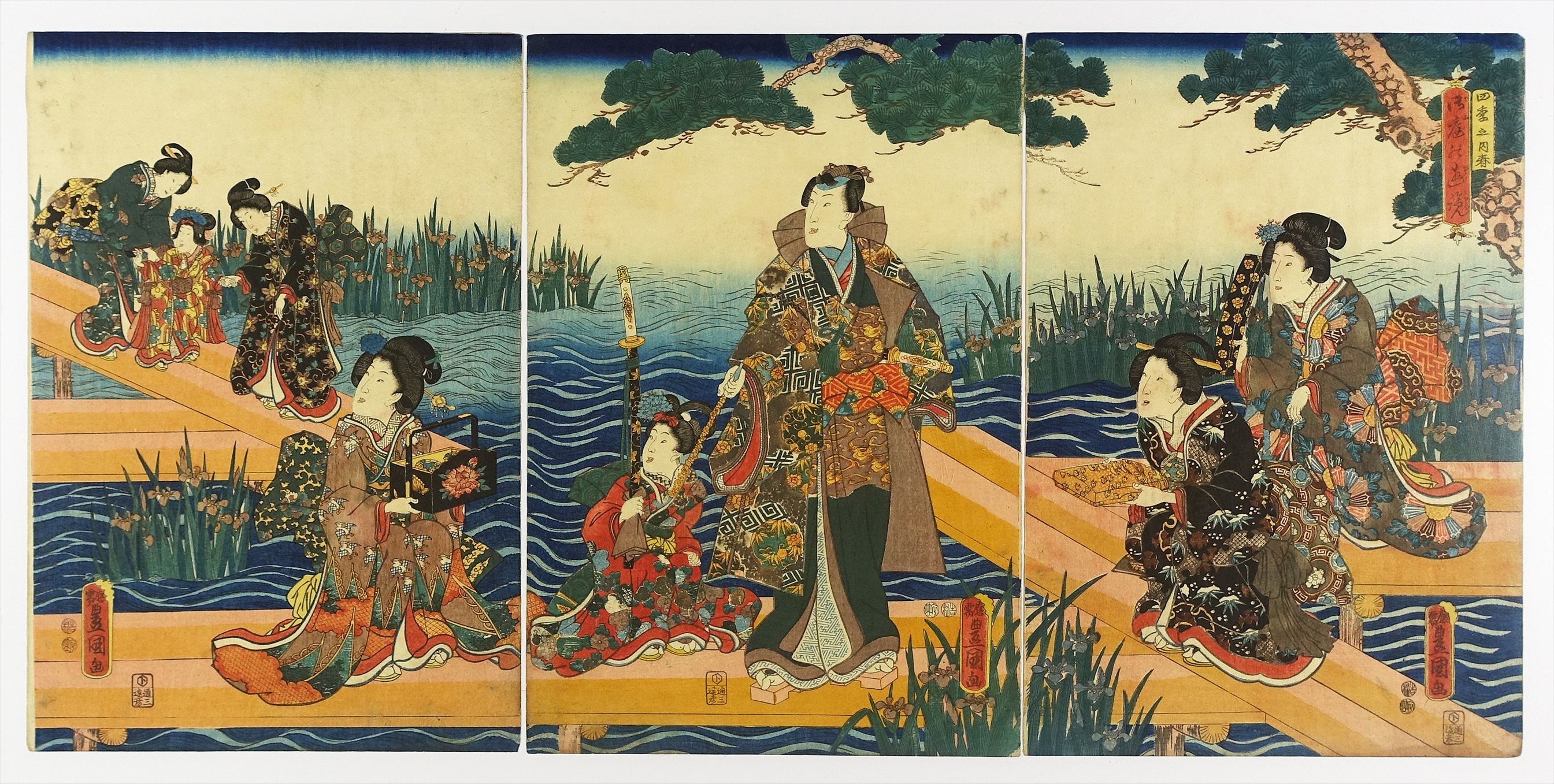 江戸版画 其姿紫の写絵 弓道・流鏑馬之図 三十四 三代 歌川豊国(国貞) 木版画 浮世絵 骨董品 古美術品 源氏絵 2013年 ｜ 年度設定 ｜ 日本浮世絵博物館