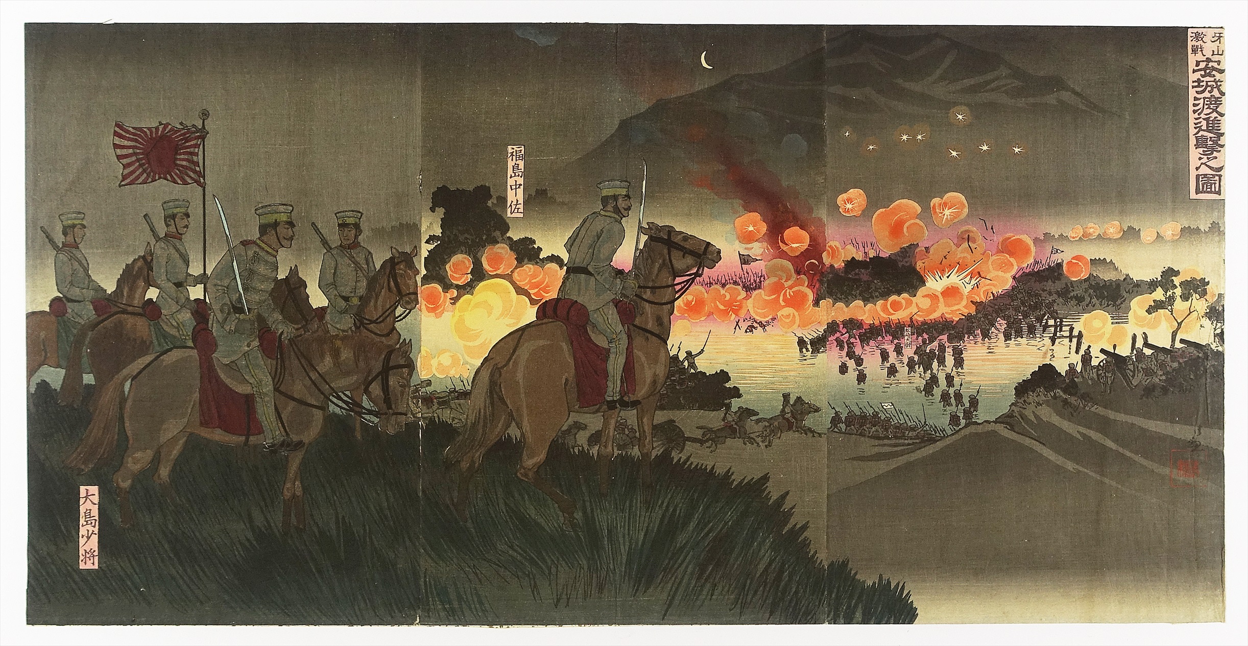 本日のみ値下げ。戦争記録画 油彩画 6号 素晴らしき