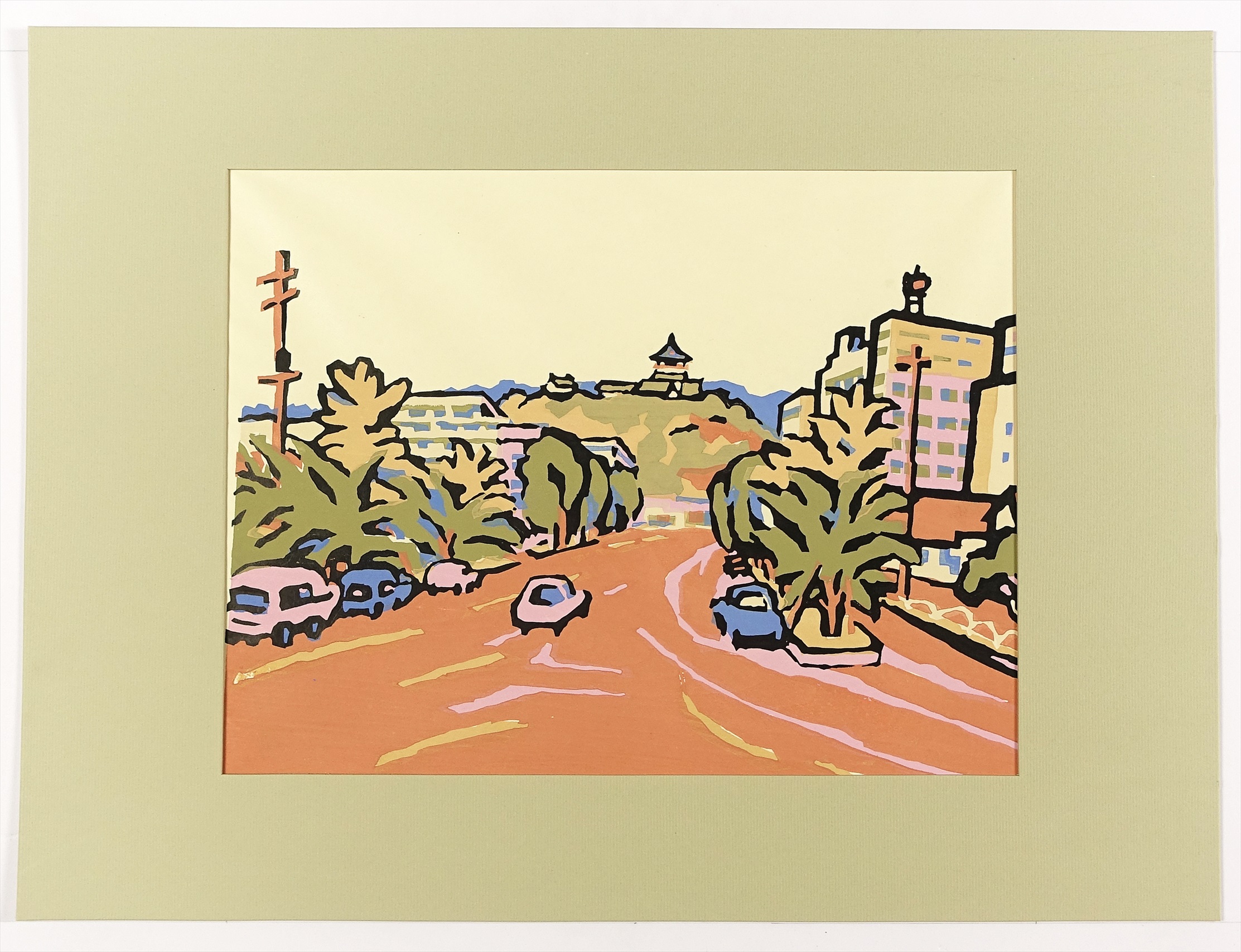 宮田三郎木版画 高知城 | 山星書店 浮世絵 Yamaboshi-Shoten Ukiyo-e