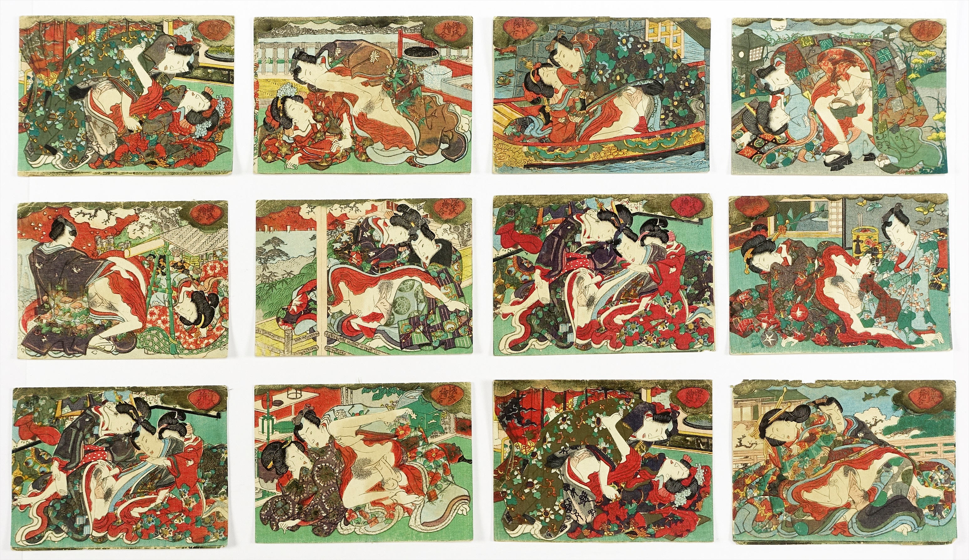 男根イラスト 真作/明治期春画 浮世絵 木版画 艶本 枕絵 秘画 裸婦 男根 春宮図 錦絵 サイズ約19x13cm 1 item details |  JDirectItems Auction | One Map by FROM JAPAN - 版画